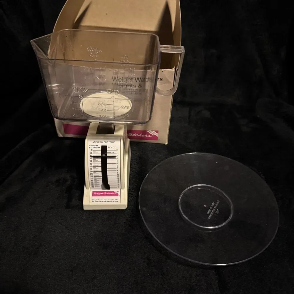 Vintage 1987 Weight Watchers Weights & Measures Kit Scale